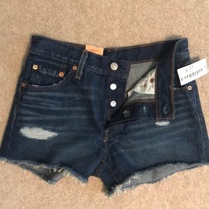 Levis high waisted shorts